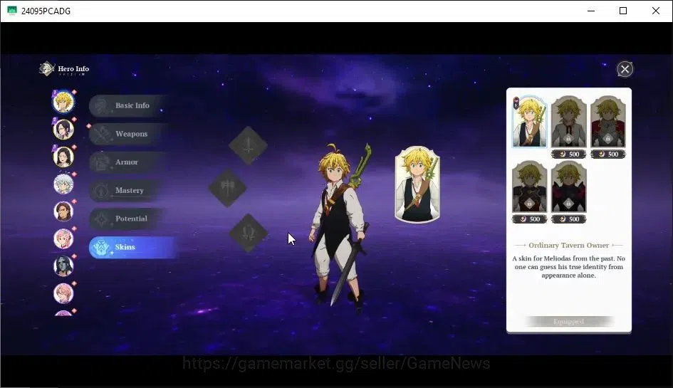 The Seven Deadly Sins: Origin Accounts NA East|Lv 2|Starter 3 SSR|Meliodas,Merlin,Guila|6 image 3