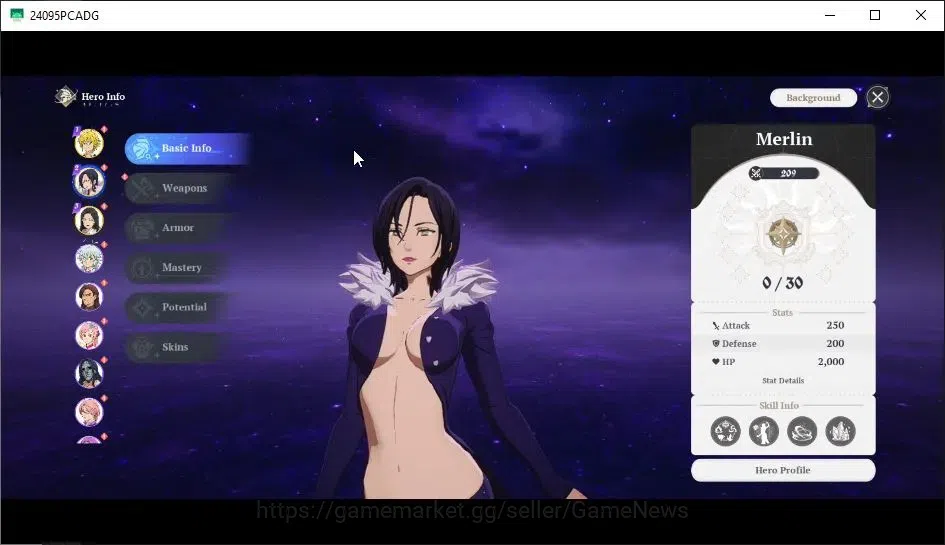 The Seven Deadly Sins: Origin Accounts NA East|Lv 2|Starter 3 SSR|Meliodas,Merlin,Guila|6 image 4