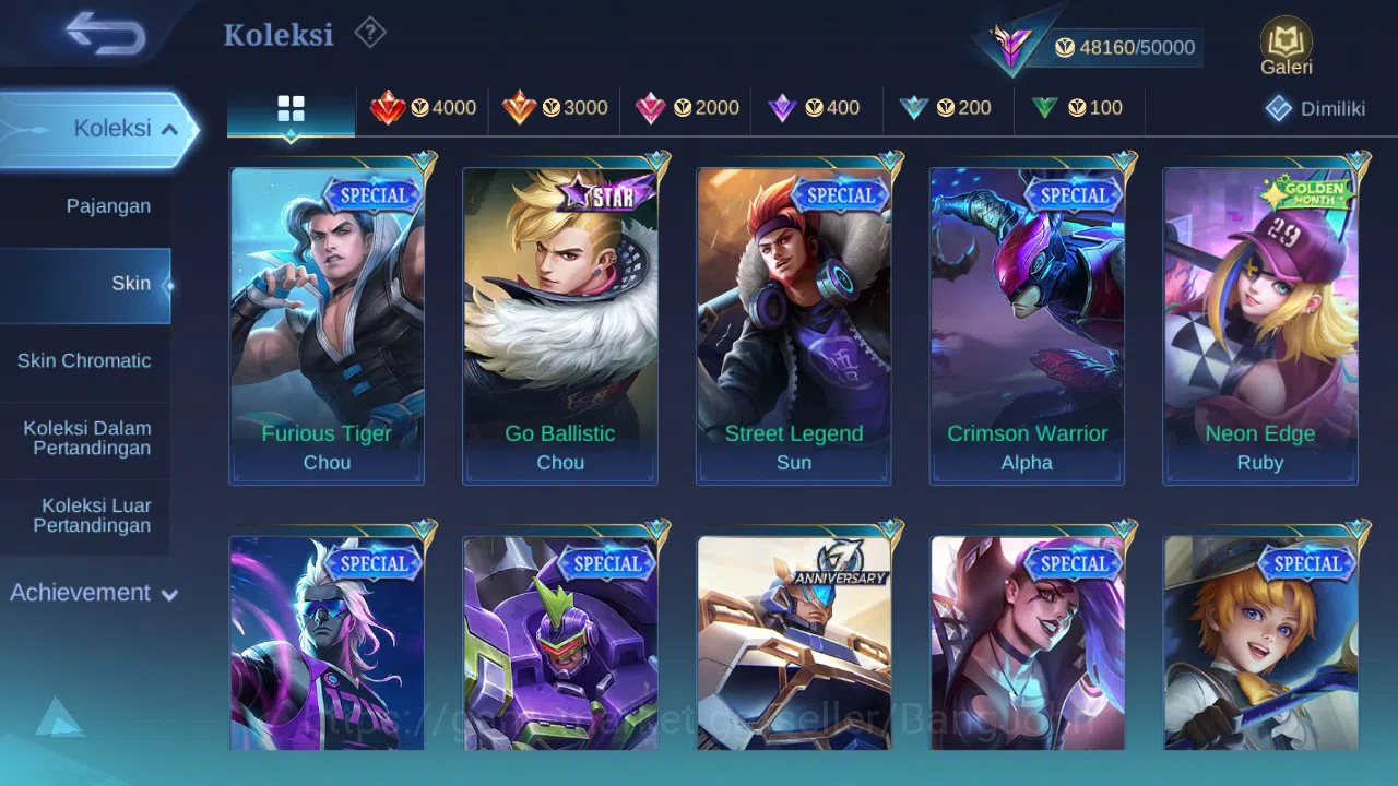 Mobile Legends: Bang Bang Accounts GLOBAL Hero 132 Skin 240 KOF Chou | Luckybox Kagur image 6