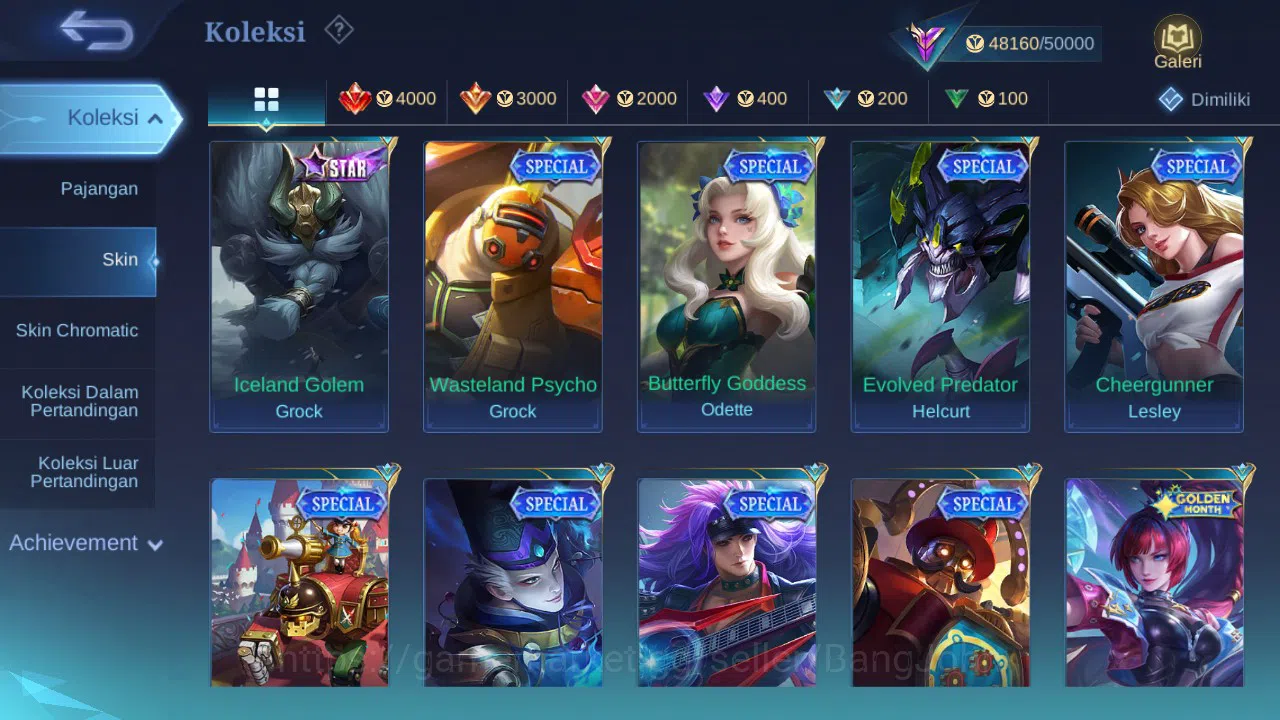 Mobile Legends: Bang Bang Accounts GLOBAL Hero 132 Skin 240 KOF Chou | Luckybox Kagur image 7