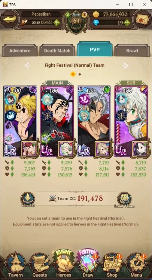 The Seven Deadly Sins: Grand Cross Accounts Global|2,5M CC|88 LS|3 LR Selector|2 LR+10 UR+Coll image 10