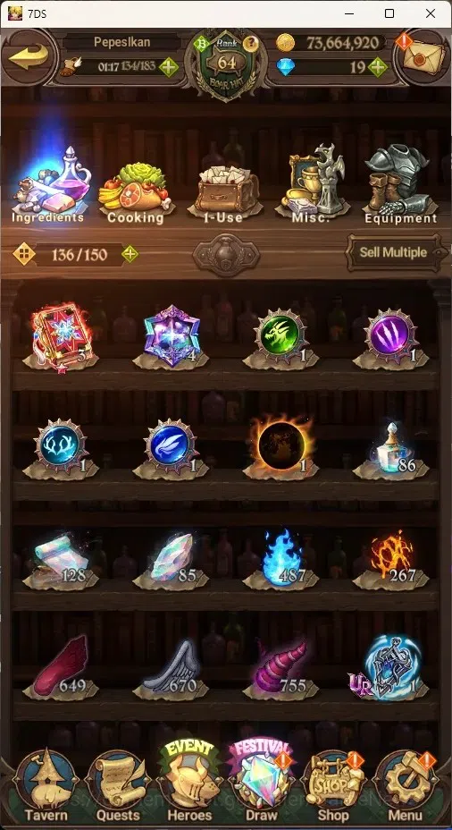 The Seven Deadly Sins: Grand Cross Accounts Global|2,5M CC|88 LS|3 LR Selector|2 LR+10 UR+Coll image 14