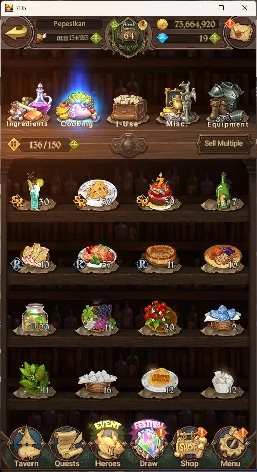 The Seven Deadly Sins: Grand Cross Accounts Global|2,5M CC|88 LS|3 LR Selector|2 LR+10 UR+Coll image 15