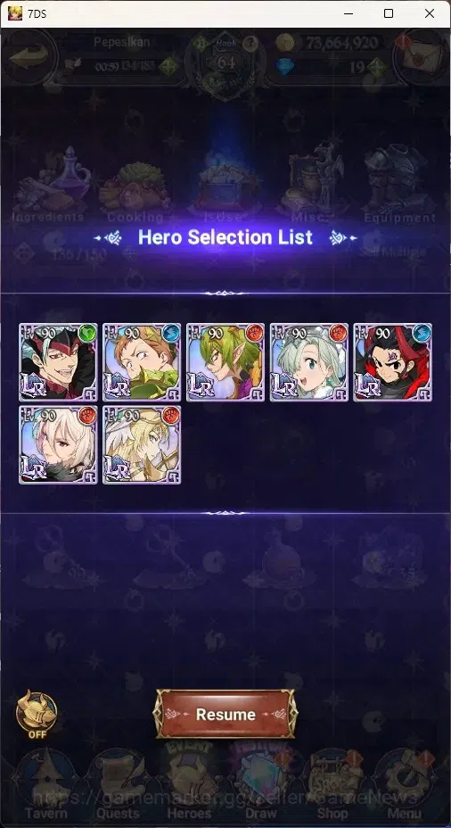 The Seven Deadly Sins: Grand Cross Accounts Global|2,5M CC|88 LS|3 LR Selector|2 LR+10 UR+Coll image 17