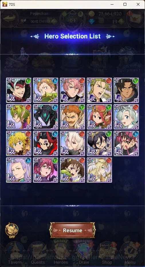 The Seven Deadly Sins: Grand Cross Accounts Global|2,5M CC|88 LS|3 LR Selector|2 LR+10 UR+Coll image 18