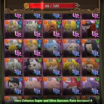 The Seven Deadly Sins: Grand Cross Endgame Global|2,5M CC|88 LS|3 LR Selector|2 LR+10 UR+Coll image 1
