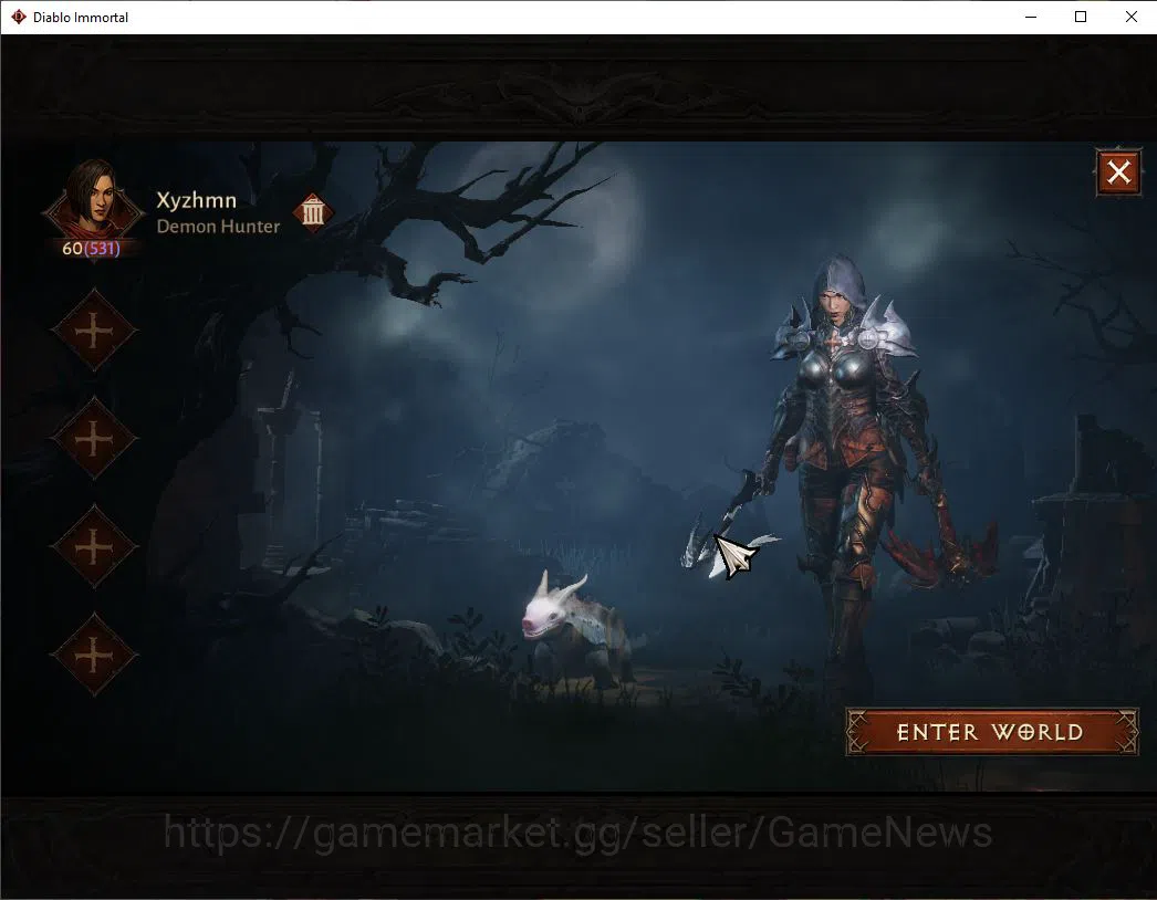 SA - Malah|Change Server ON|Lv60(531)|Demon Hunter|CR 33k|Reso 420|Paragon Maledictor|Inferno I|Hell Lv12|Check SS(DI1179) Diablo Immortal Accounts High-End SA - Malah|Change Server ON|Lv60(531)|Demon Hunter|CR 33k|Reso 420|Paragon