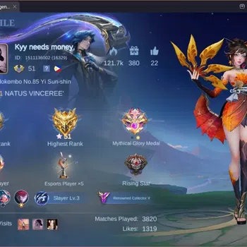 Mobile Legends: Bang Bang Accounts Collector Global |Hero 108|Skin 192|Renowned|CC Natalia|Luckybox Freya|Meowkin