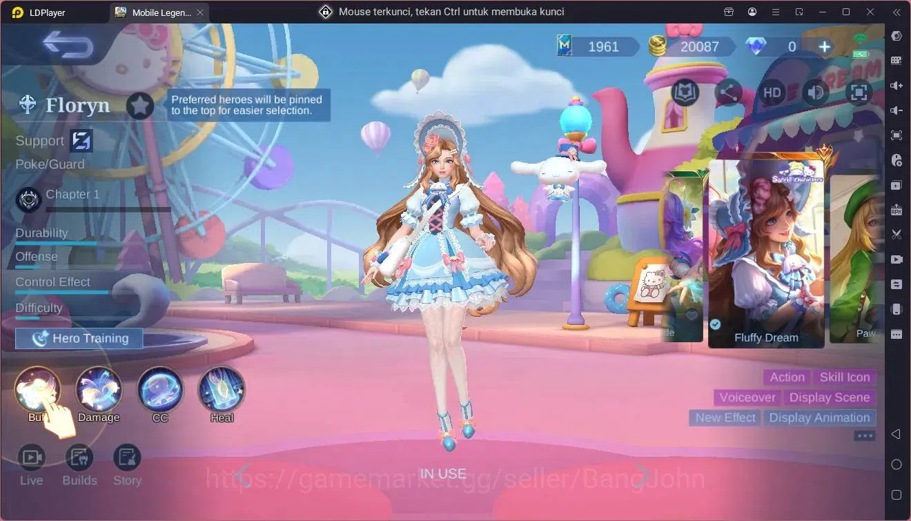 Mobile Legends: Bang Bang Accounts Global|Hero 81|Skin 136|Expert|sandrio Floryn|CC N image 8