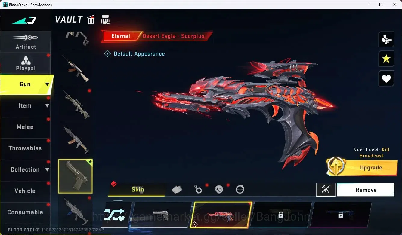 Blood Strike Accounts ASIA | Eternal Desert Eagle-Scorpius | 1 Ultra Str image 5
