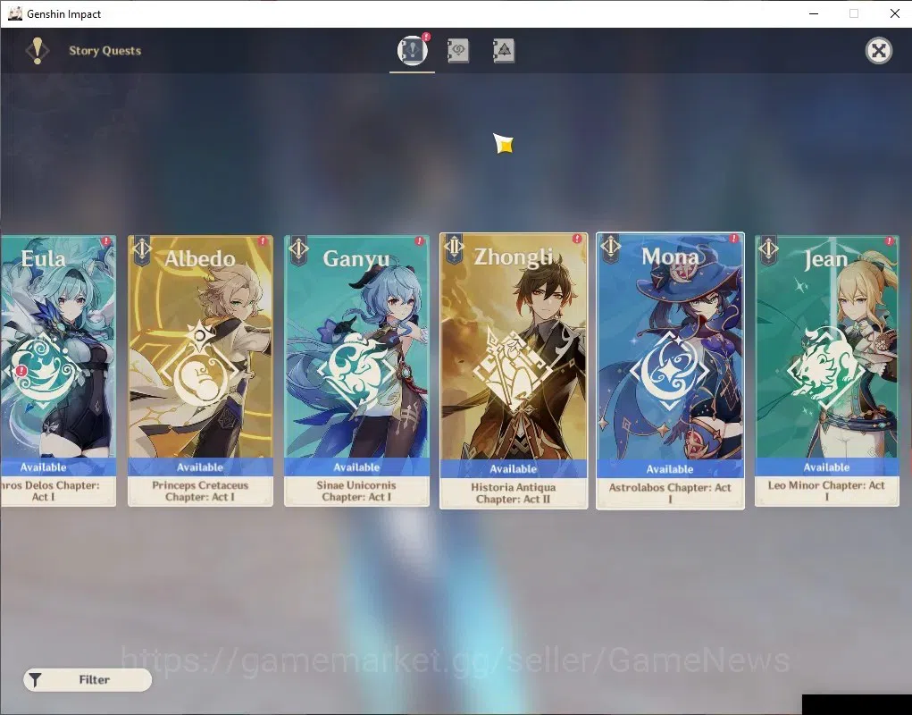 Genshin Impact Accounts ASIA |AR 57 |10 Limited + 3 (*5Wep) |Xiao+Sign,Neu image 20