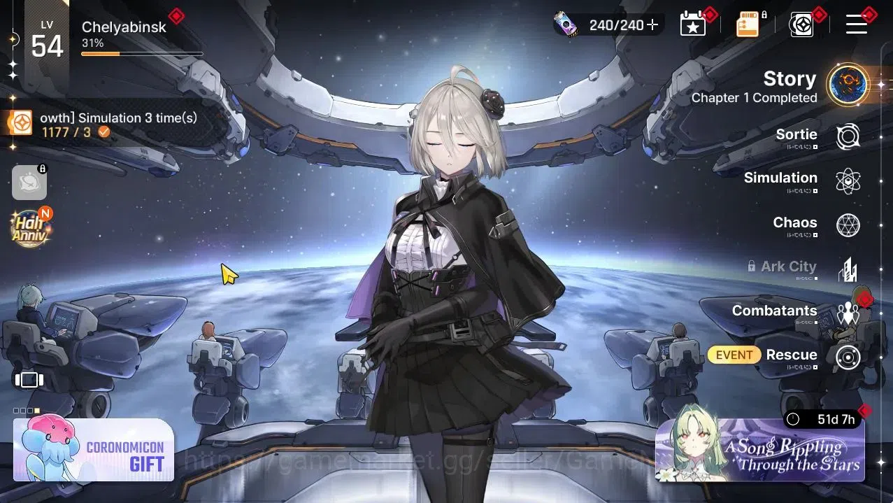 Chaos Zero Nightmare Accounts GLOBAL Lv54|6 SSR[HeidemariM2,Haru,MeiLin,Veronica image 1