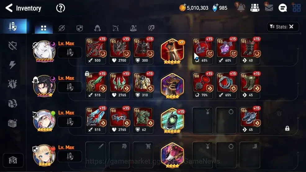 Epic Seven Accounts GLOBAL UnVerif|New Era|4 ML(Salome,Emp Ilynav,DB S image 13