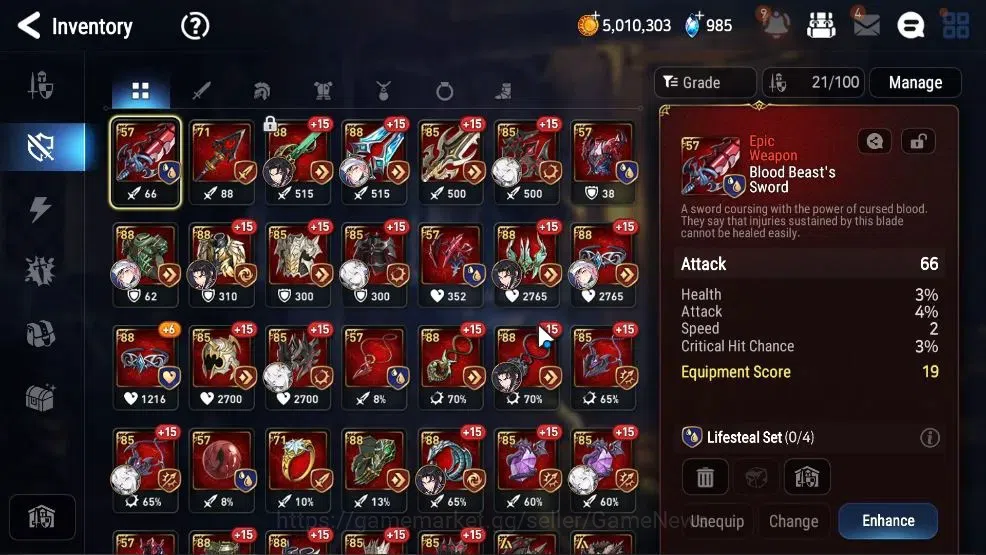 Epic Seven Accounts GLOBAL UnVerif|New Era|4 ML(Salome,Emp Ilynav,DB S image 14