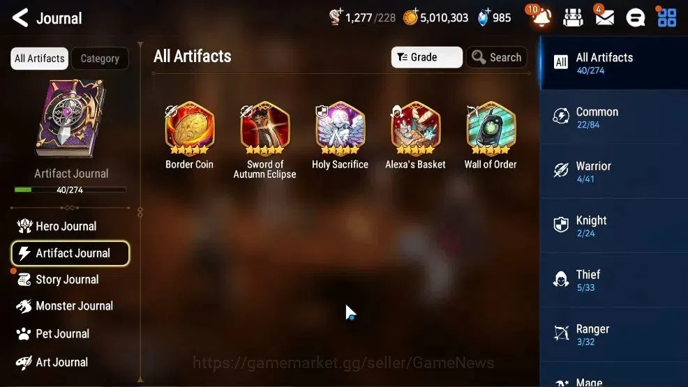 Epic Seven Accounts GLOBAL UnVerif|New Era|4 ML(Salome,Emp Ilynav,DB S image 8