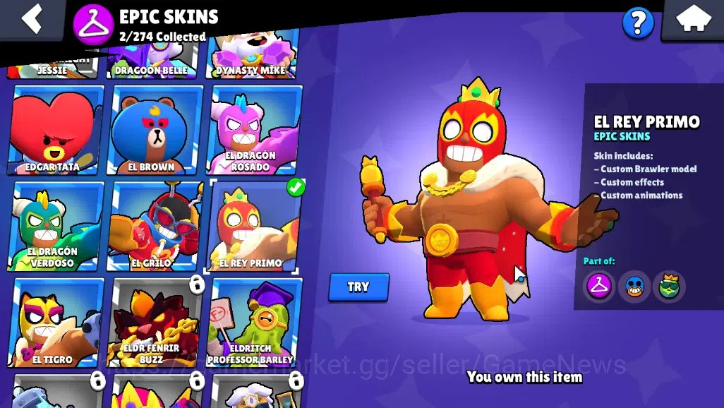 Brawl Stars Accounts 1118 Trophy|17 Brawlers 3 Max|Edgar,Colt,Shade|1k  image 11