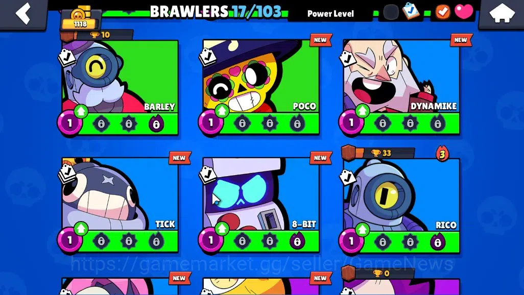 Brawl Stars Accounts 1118 Trophy|17 Brawlers 3 Max|Edgar,Colt,Shade|1k  image 8