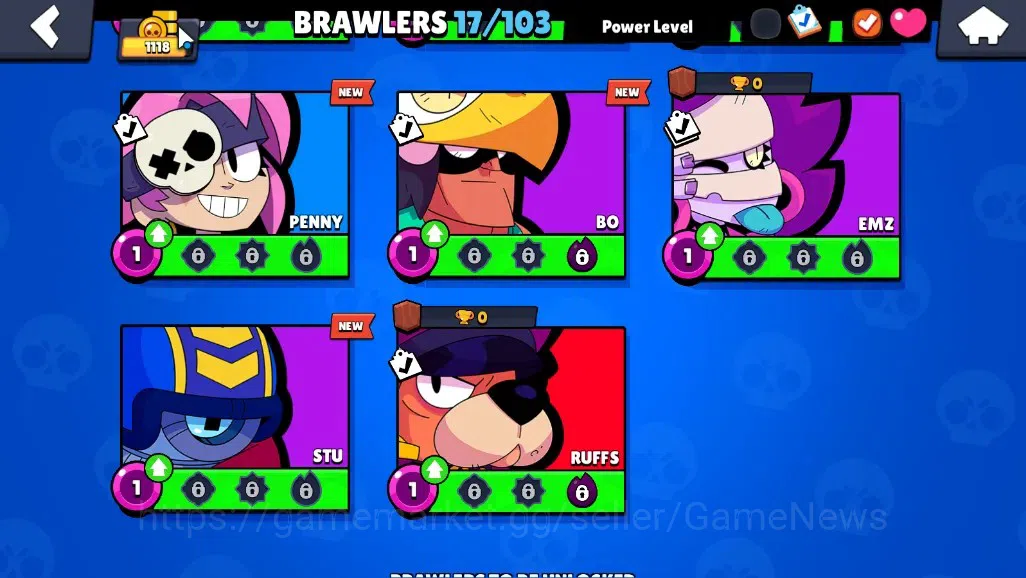 Brawl Stars Accounts 1118 Trophy|17 Brawlers 3 Max|Edgar,Colt,Shade|1k  image 9