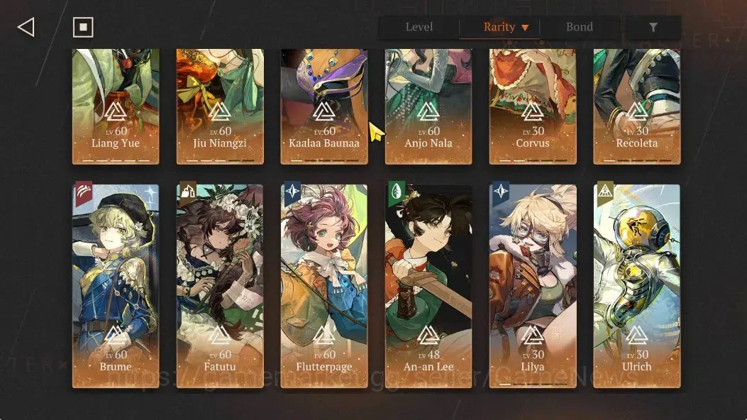 Reverse: 1999 Accounts GLOBAL|Lv65|23(*6Crew)(3Limit)|(AnjoNala,JiuNiangz image 3
