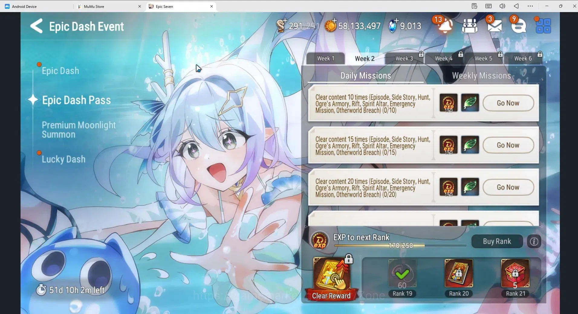 Epic Seven Accounts High-End Global unver|16ML (Belian, MChloe, RoL, JKise, Etc.)|Theater fresh|94 Mystic Medals|PoH 14