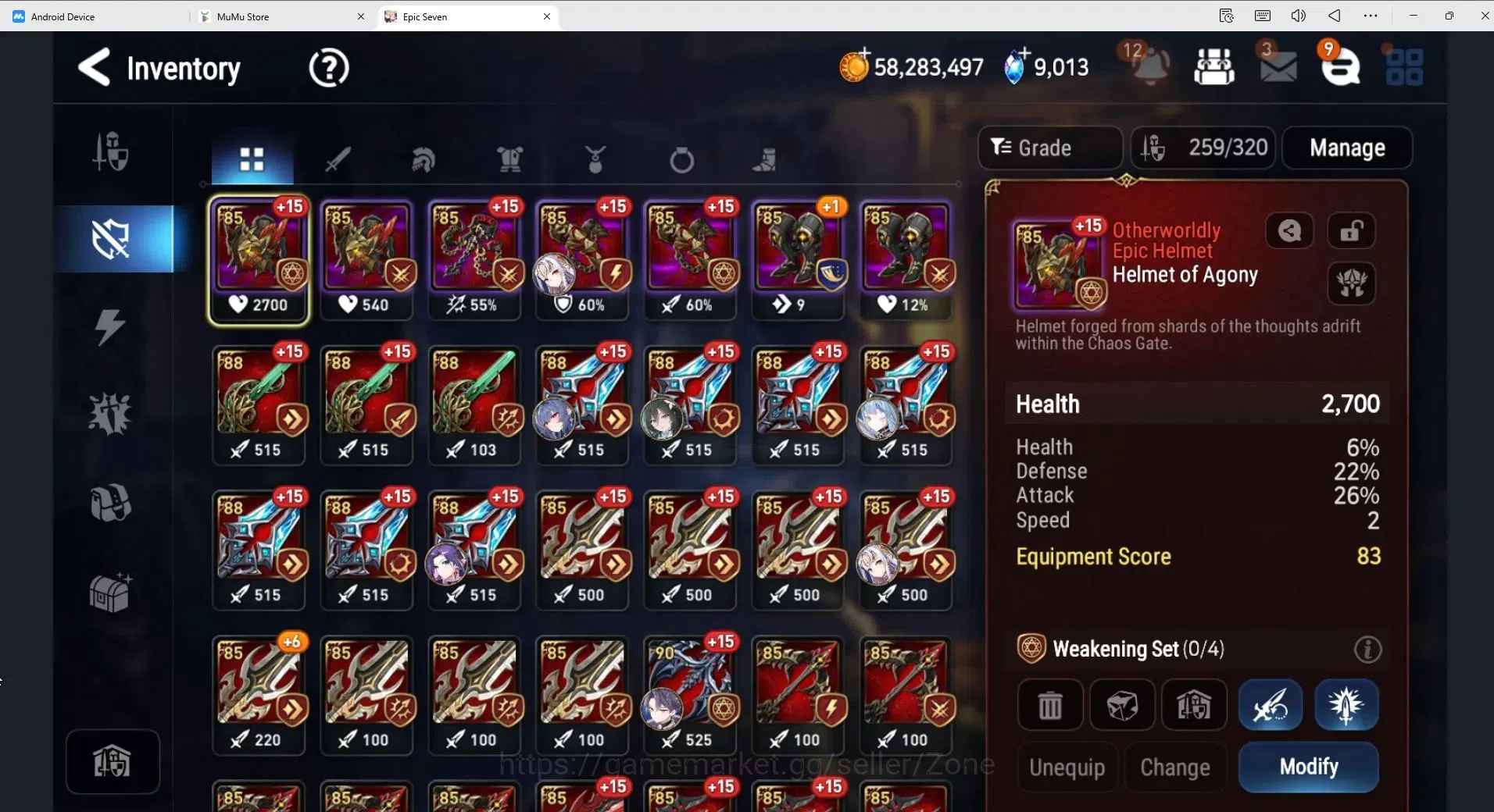 Epic Seven Accounts High-End Global unver|16ML (Belian, MChloe, RoL, JKise, Etc.)|Theater fresh|94 Mystic Medals|PoH 18