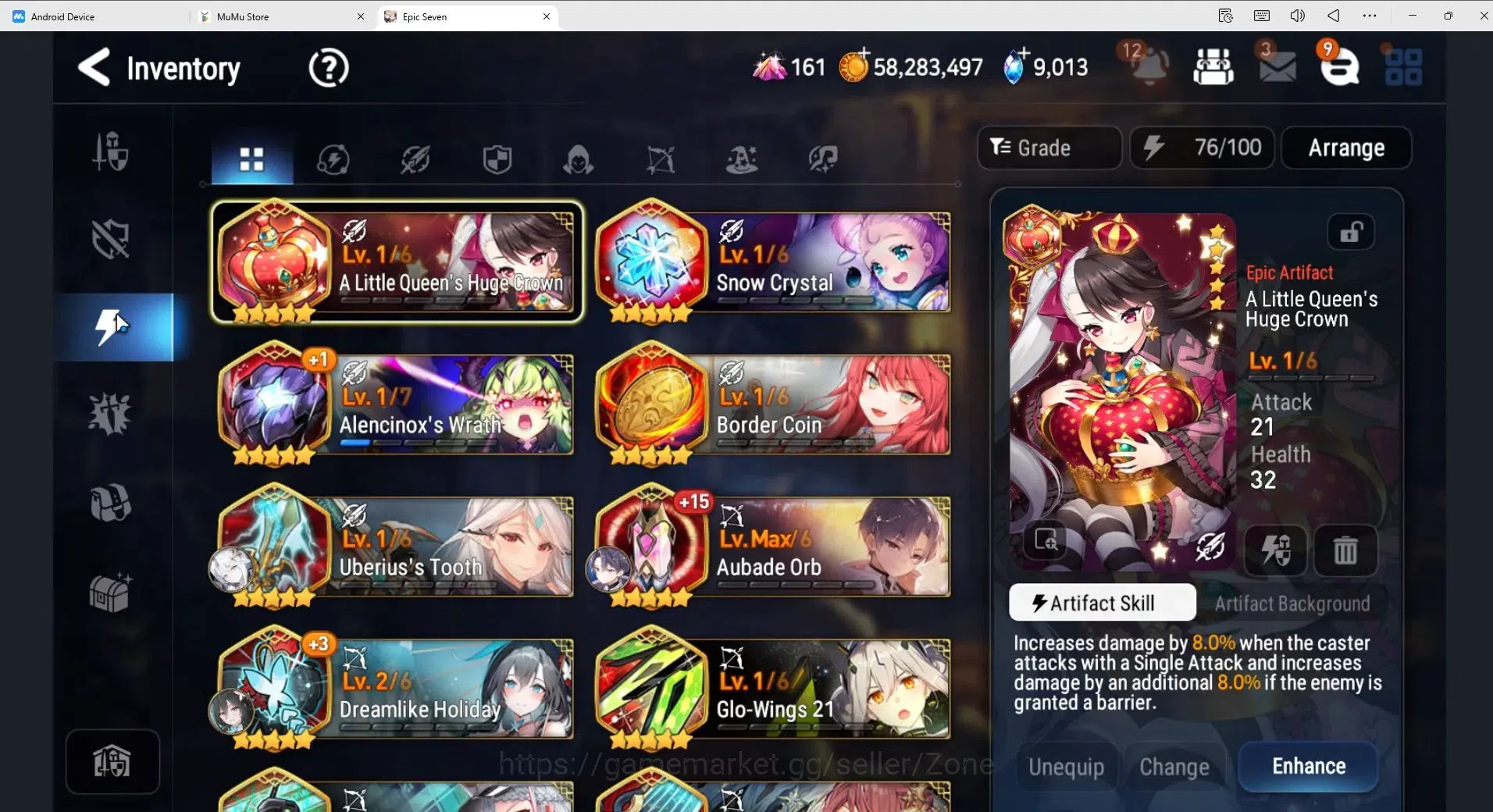Epic Seven Accounts High-End Global unver|16ML (Belian, MChloe, RoL, JKise, Etc.)|Theater fresh|94 Mystic Medals|PoH 19