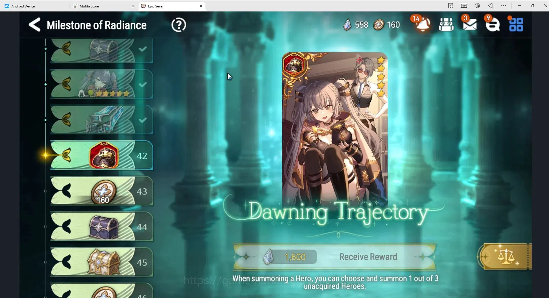 Epic Seven Accounts High-End Global unver|16ML (Belian, MChloe, RoL, JKise, Etc.)|Theater fresh|94 Mystic Medals|PoH 9