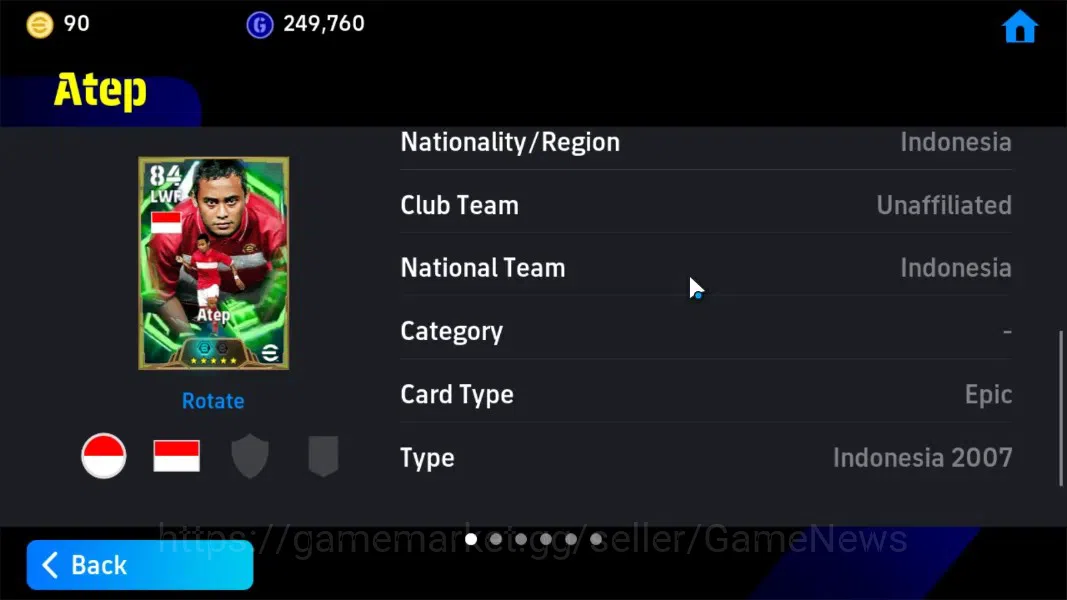 eFootball Accounts Android|Epic Fabio Cannavaro,Ferenc Puskas,S.Gerra image 18