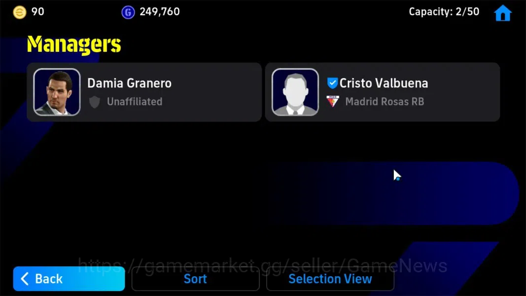 eFootball Accounts Android|Epic Fabio Cannavaro,Ferenc Puskas,S.Gerra image 3