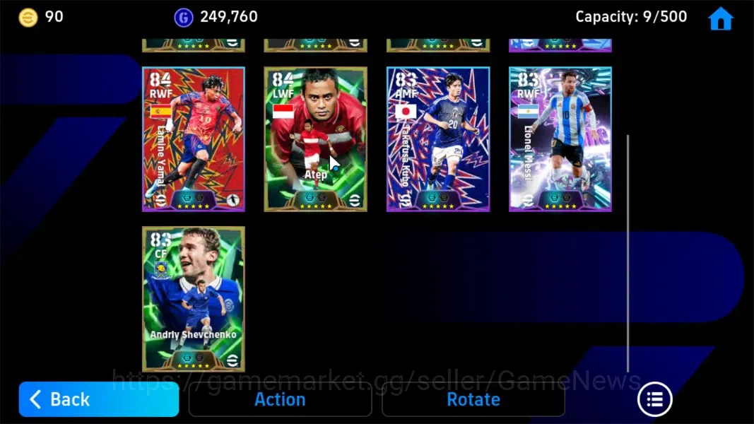 eFootball Accounts Android|Epic Fabio Cannavaro,Ferenc Puskas,S.Gerra image 7