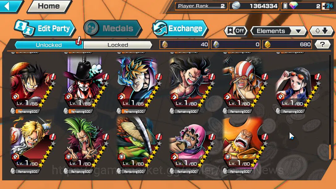 One Piece Bounty Rush Accounts Global|3 EX |4EmperorTeach,BP Kuzan,Onigashima Zor image 11