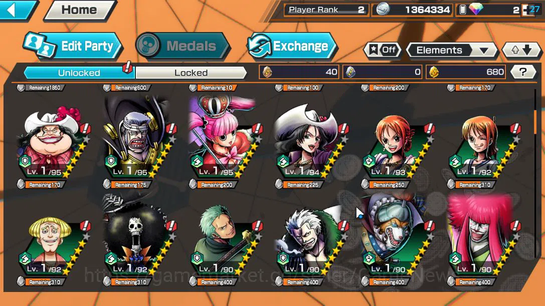 One Piece Bounty Rush Accounts Global|3 EX |4EmperorTeach,BP Kuzan,Onigashima Zor image 5