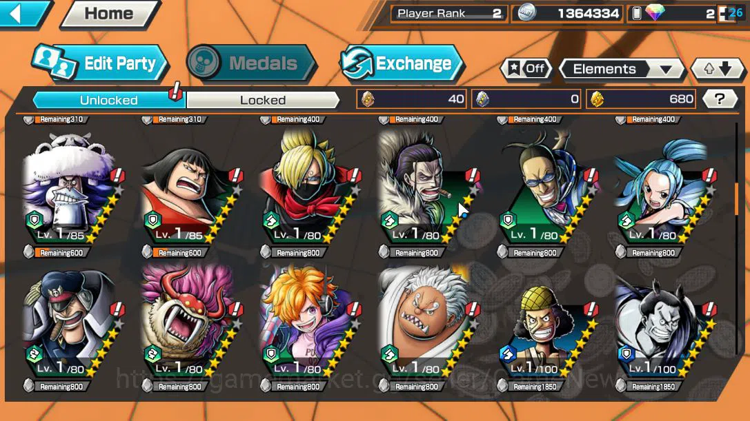 One Piece Bounty Rush Accounts Global|3 EX |4EmperorTeach,BP Kuzan,Onigashima Zor image 6
