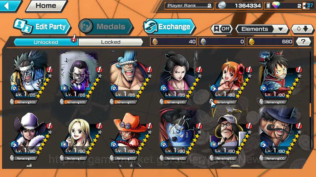 One Piece Bounty Rush Accounts Global|3 EX |4EmperorTeach,BP Kuzan,Onigashima Zor image 8