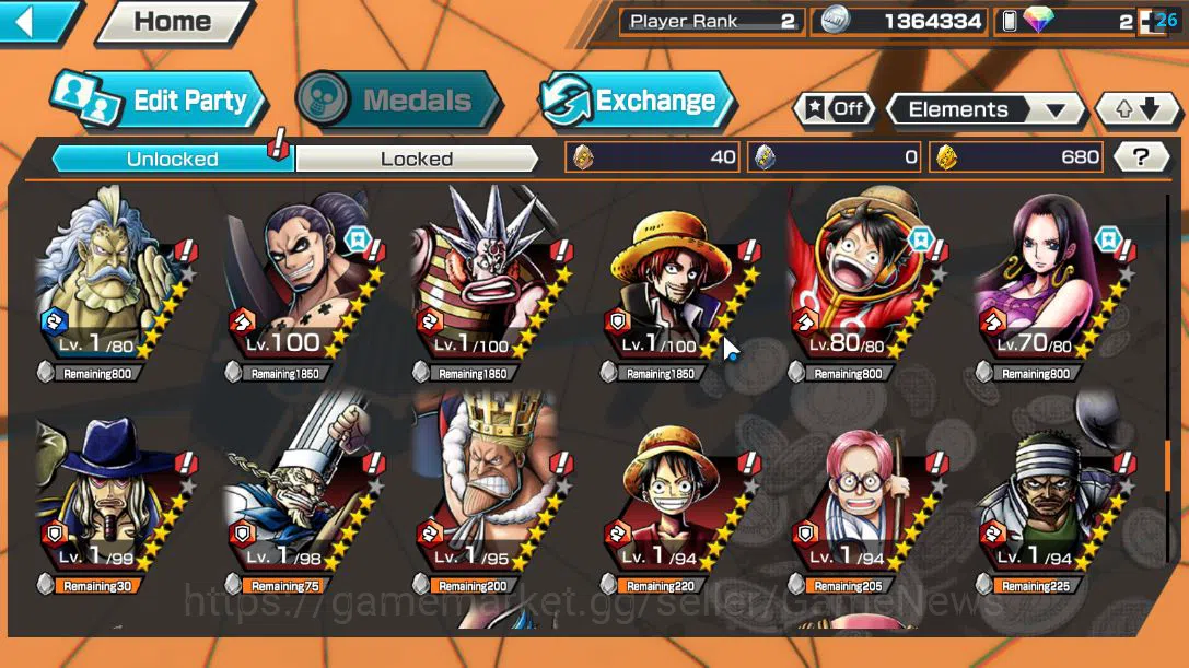 One Piece Bounty Rush Accounts Global|3 EX |4EmperorTeach,BP Kuzan,Onigashima Zor image 9