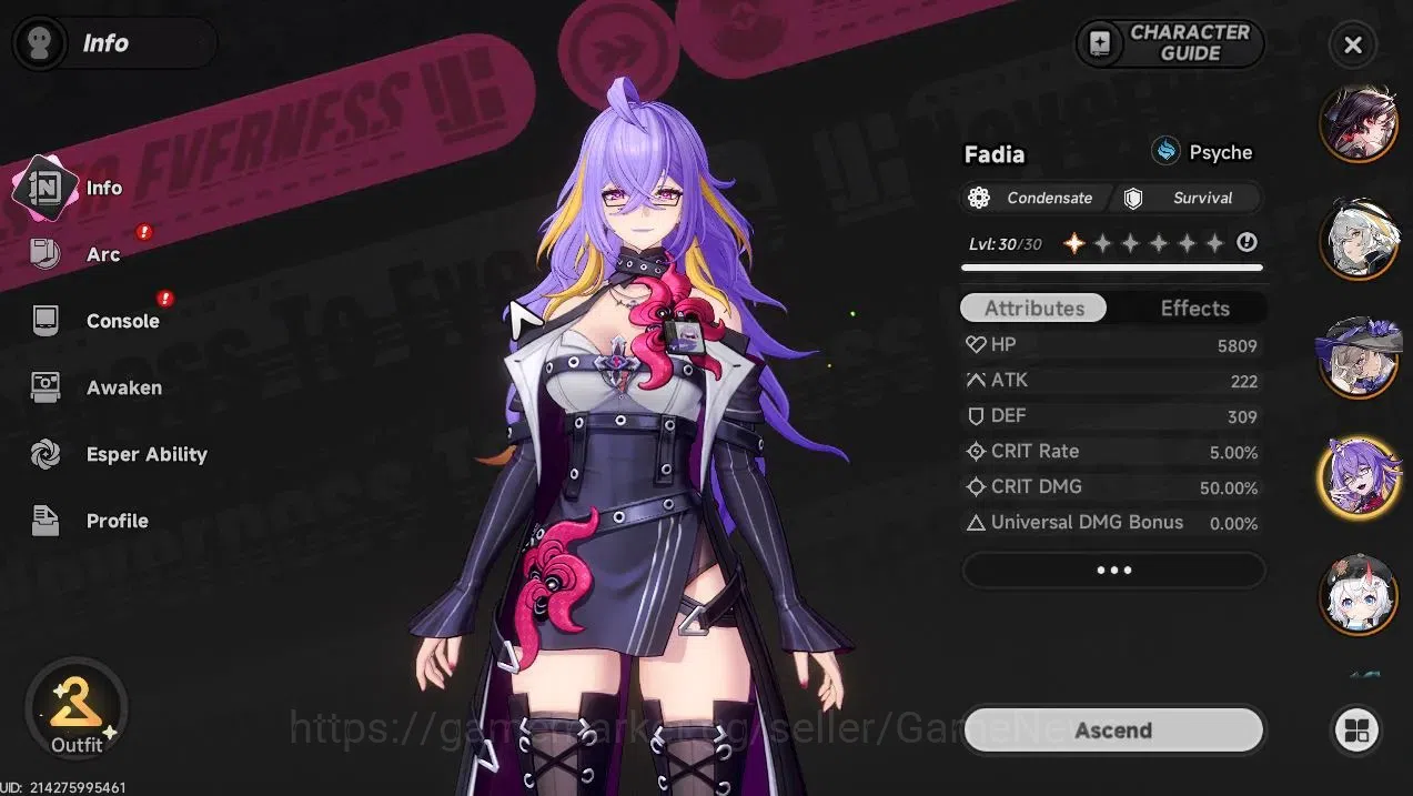 Neverness to Everness Accounts GLOBAL SEA|HL 41|TL 5|7 SSR(NanallyA1,HotoriA1,Hat image 11