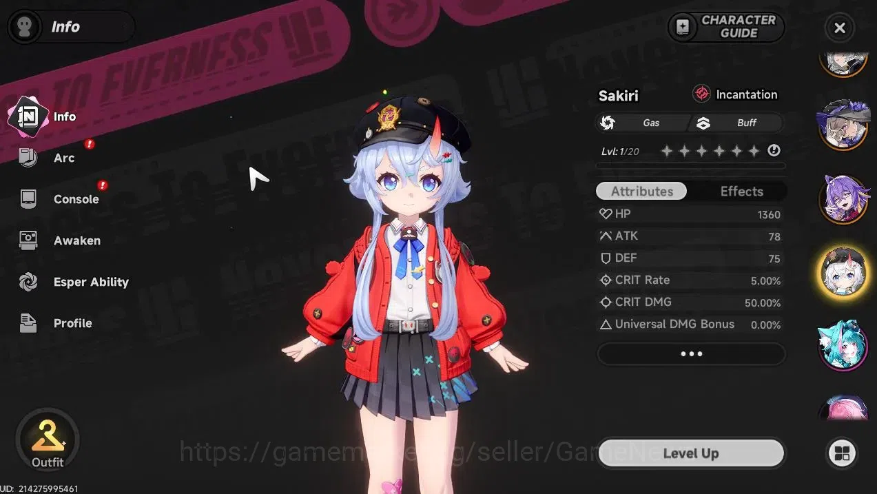 Neverness to Everness Accounts GLOBAL SEA|HL 41|TL 5|7 SSR(NanallyA1,HotoriA1,Hat image 12