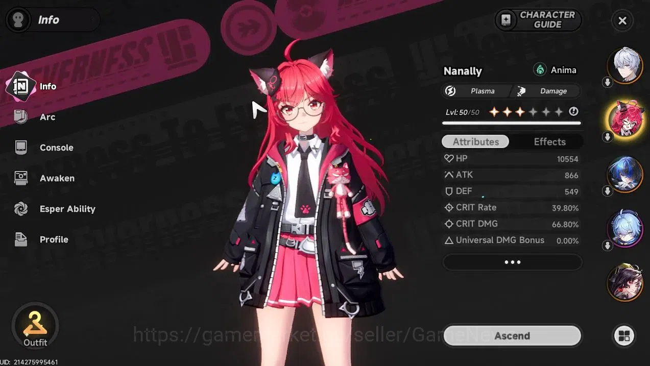 Neverness to Everness Accounts GLOBAL SEA|HL 41|TL 5|7 SSR(NanallyA1,HotoriA1,Hat image 3