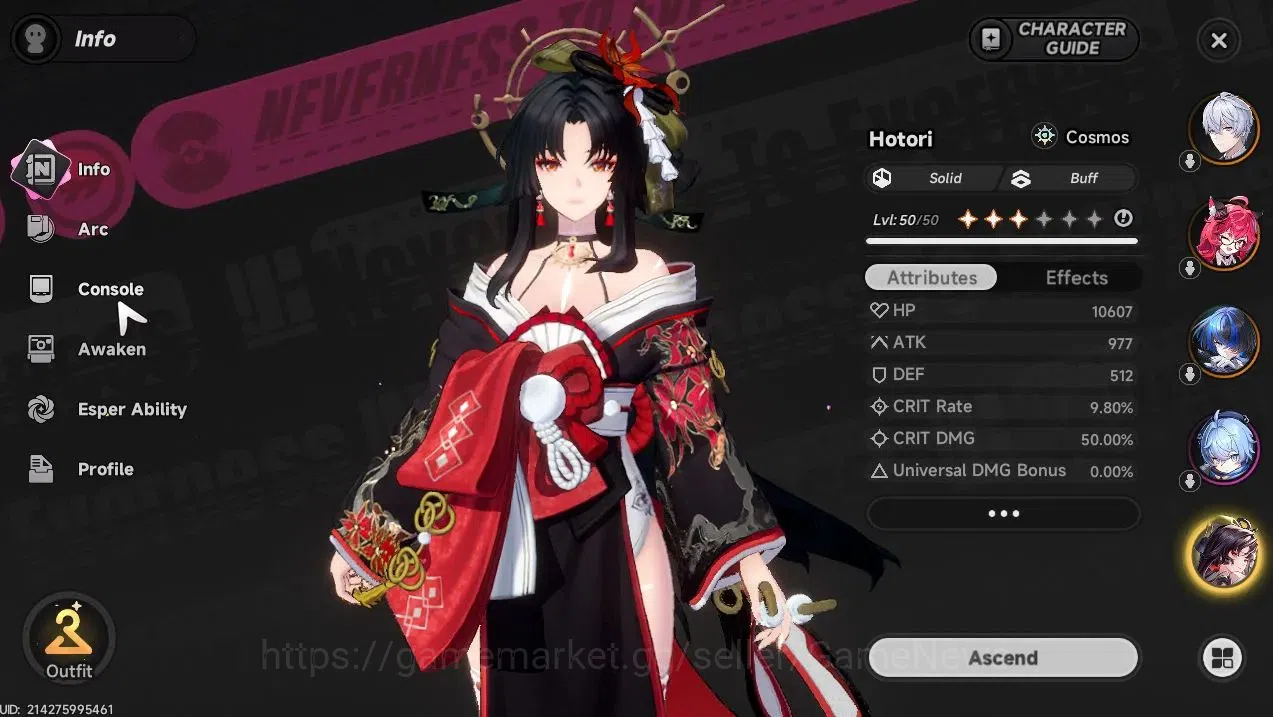 Neverness to Everness Accounts GLOBAL SEA|HL 41|TL 5|7 SSR(NanallyA1,HotoriA1,Hat image 7