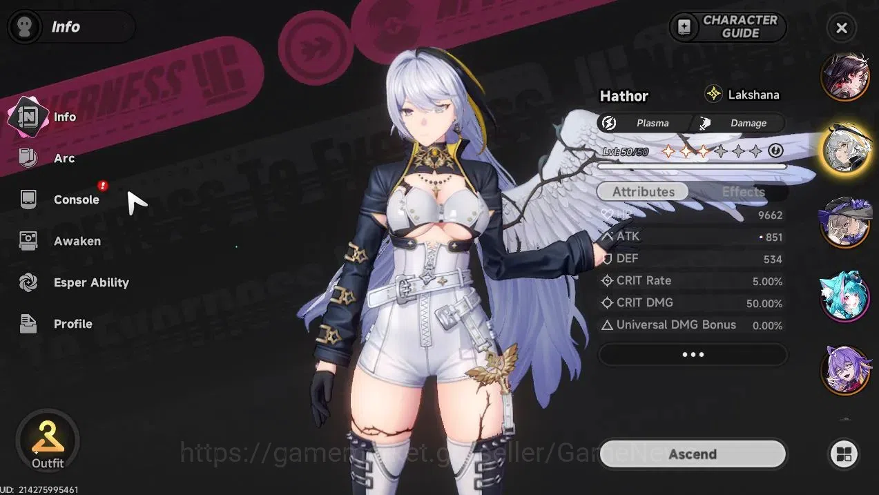 Neverness to Everness Accounts GLOBAL SEA|HL 41|TL 5|7 SSR(NanallyA1,HotoriA1,Hat image 9