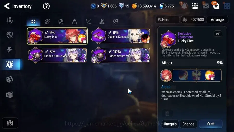 Epic Seven Accounts High-End GLOBAL UnVerif|12 ML(Schol Nurse Yulha,Rhiana&Luciel,BArunka,etc)+Ab Fumyr,etc|Untouch 18