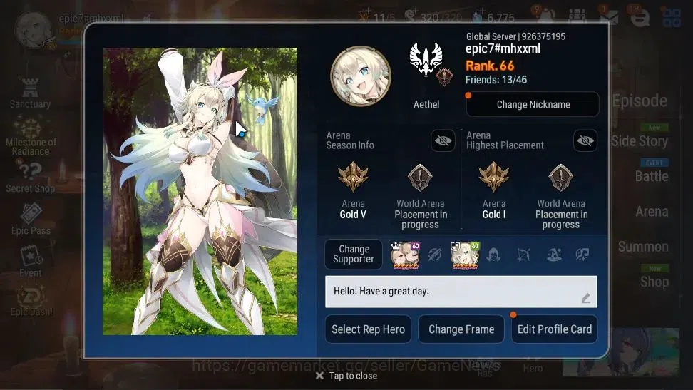 Epic Seven Accounts High-End GLOBAL UnVerif|12 ML(Schol Nurse Yulha,Rhiana&Luciel,BArunka,etc)+Ab Fumyr,etc|Untouch 2