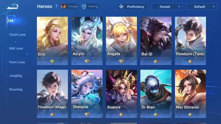 Honor of Kings Accounts Global|113H 142S|SXD [Hou Yi&Nuwa]|4 Legend [Dun,H image 17