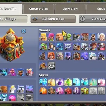 Clash of Clans Accounts High-End TH16-BH10|Lv.205|BK67,AQ88,MP64,GW52,RC29,DD5|BM32,BC24|5 LG & 9 Gold