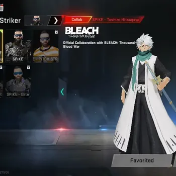 Blood Strike Accounts Collab Skin Asia|Collab Bleach Toshiro+Zanpakuto,Uzi Zangetsu|8 Ultra Vector Flame,INP-9