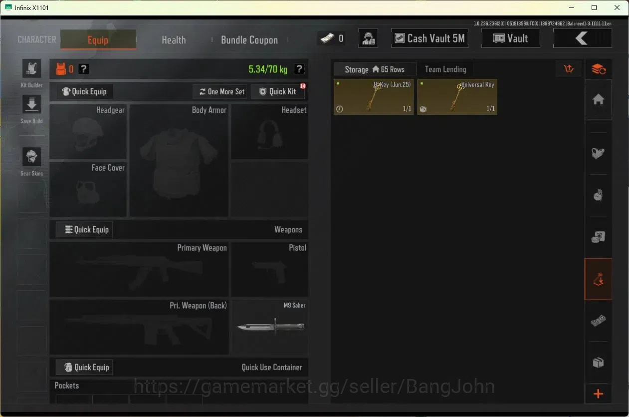 Arena Breakout Accounts Mobile | | LV 30 | SV 6.9 M | CV 5.0 M | AKM, ET A image 16