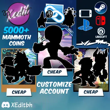 Brawlhalla Accounts Brawlhalla Customized 5000 mammoth coins Account (You can link to your account)