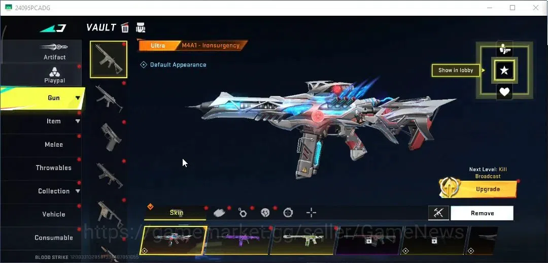 Blood Strike Accounts ASIA| Ultra [M4A1,URB,AUG]| Limited [Origin-12]| C image 9