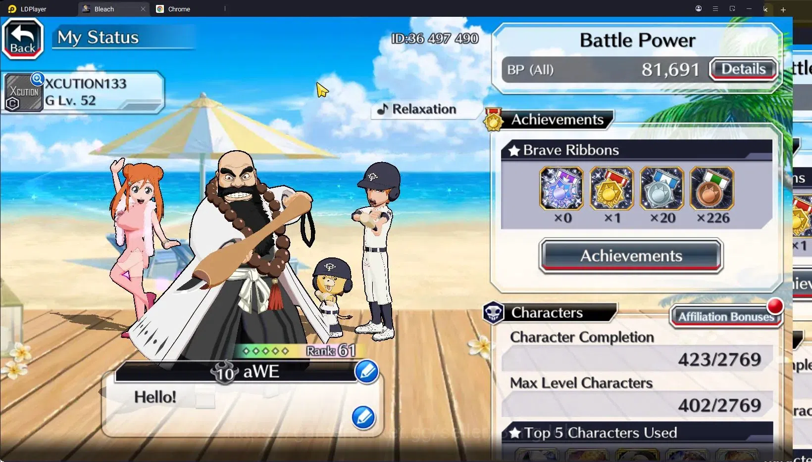 Bleach: Brave Souls Accounts Starter GLOBAL|20k Orb+Fresh All 1