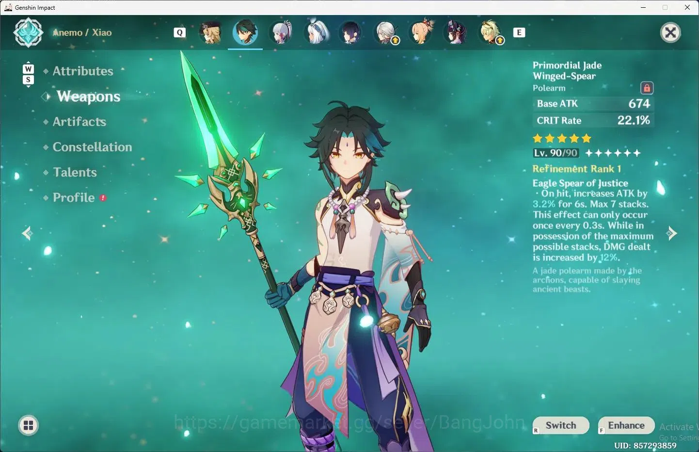 Genshin Impact Accounts ASIA | AR 59 |14 Limit+7 Standar|[Neuvillette,Xiao image 6